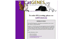 Desktop Screenshot of catgenes.org
