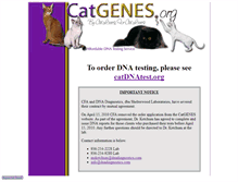 Tablet Screenshot of catgenes.org